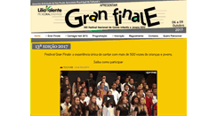 Desktop Screenshot of granfinalefestival.com.br